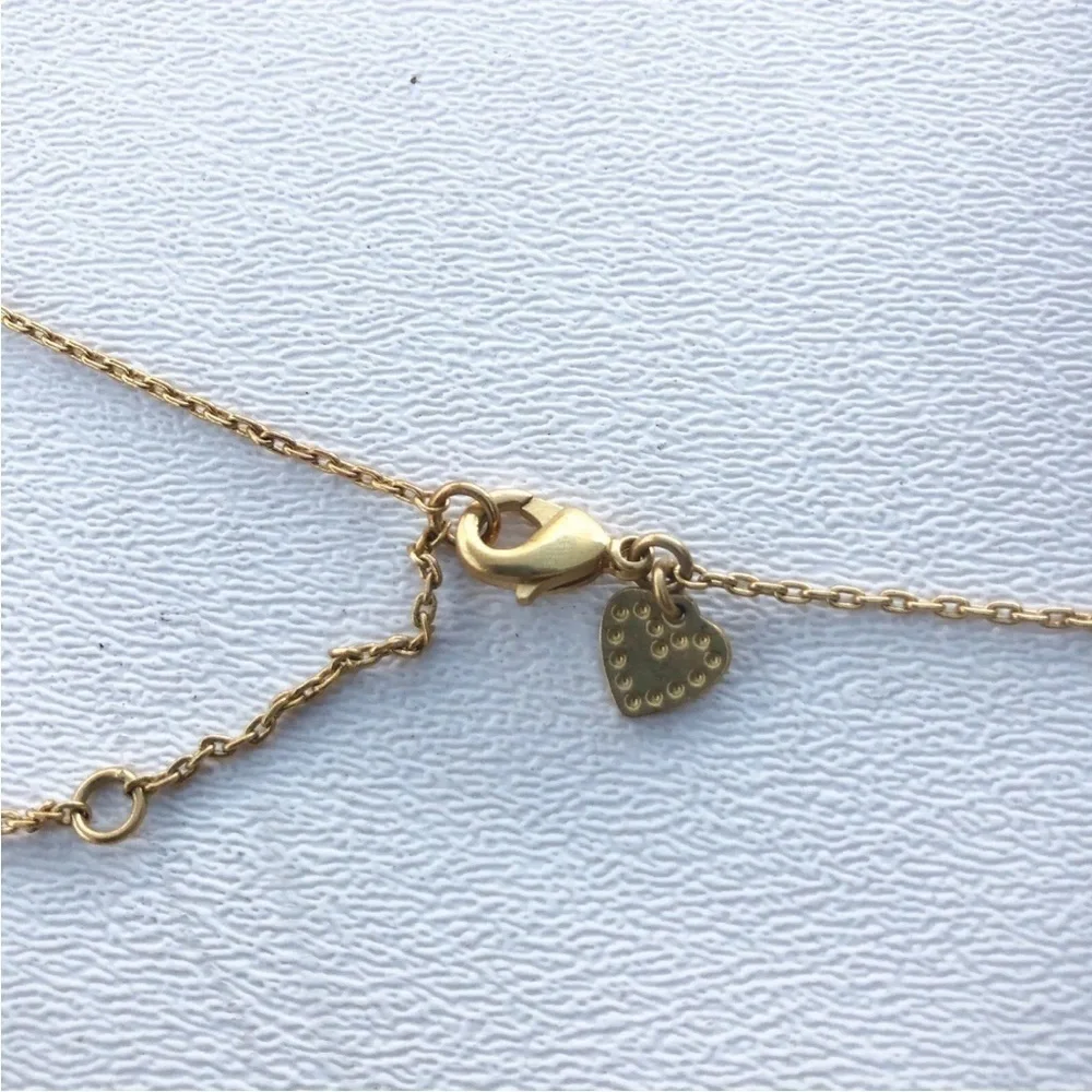 Stella And Dot Gold Tone Turquoise Small Beaded Necklace